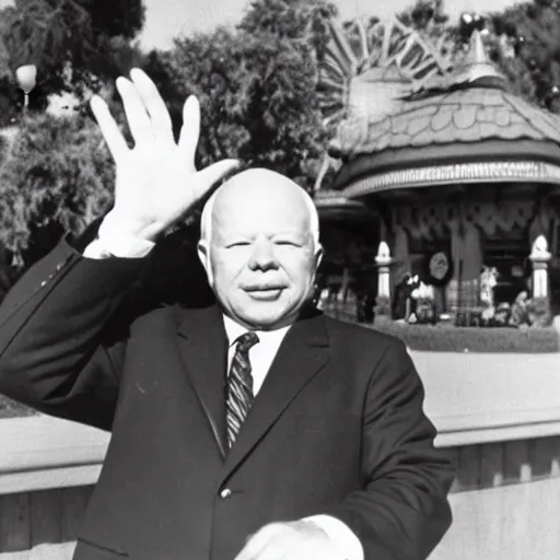 Image similar to Khrushchev at Disneyland