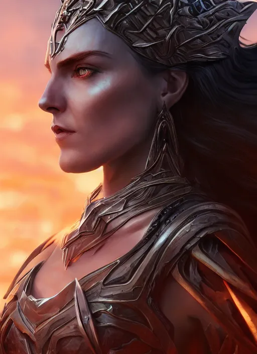 Image similar to hela goddess, ultra detailed fantasy, elden ring, realistic, dnd character portrait, full body, dnd, rpg, lotr game design fanart by concept art, behance hd, artstation, deviantart, global illumination radiating a glowing aura global illumination ray tracing hdr render in unreal engine 5