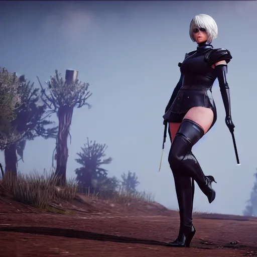 ArtStation - 2B - Nier Automata