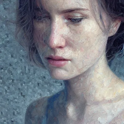 Image similar to cinematic minecraft, intricate, elegant, by alyssa monks, highly detailed, fine details, masterpiece, trending on artstation