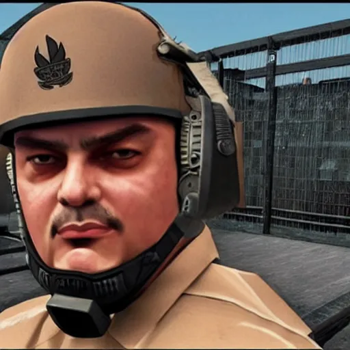 Image similar to Viktor Orban as a Counter-Terrorist in CSGO