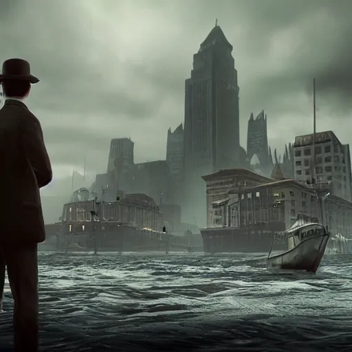 Image similar to sinking city