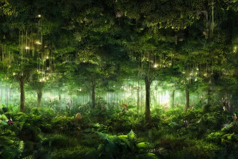 lush green forest wallpaper