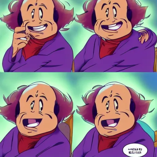 Prompt: Anime Danny Devito