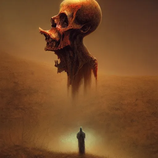 Image similar to the life after death, in the style of keith thompson and zdzislaw beksinski, artstation hd, 8 k, surrealistic digital artwork