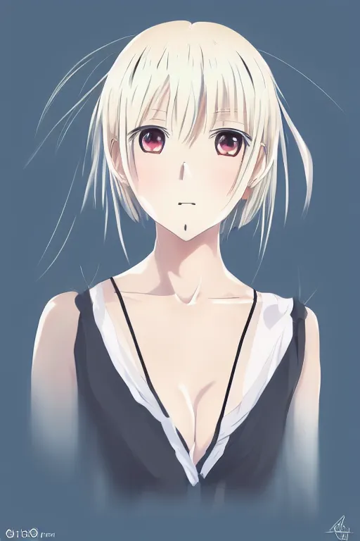 Prompt: anime art full body portrait character concept art, anime key visual of elegant young female, platinum blonde straight bangs and large eyes, finely detailed perfect face delicate features directed gaze, laying down in a valley, trending on pixiv fanbox, studio ghibli, extremely high quality artwork