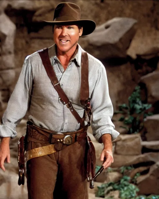 Prompt: will ferrel as indiana jones