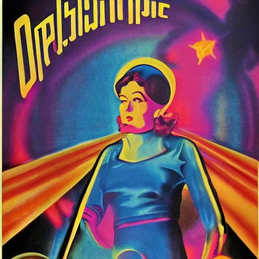 Image similar to vintage psychedelic movie poster, surreal, dreamlike,