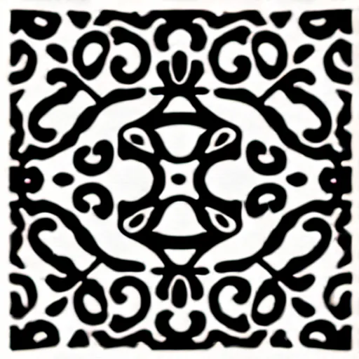 Image similar to intricate immaculate black and white stencil vector svg laser decorative pattern