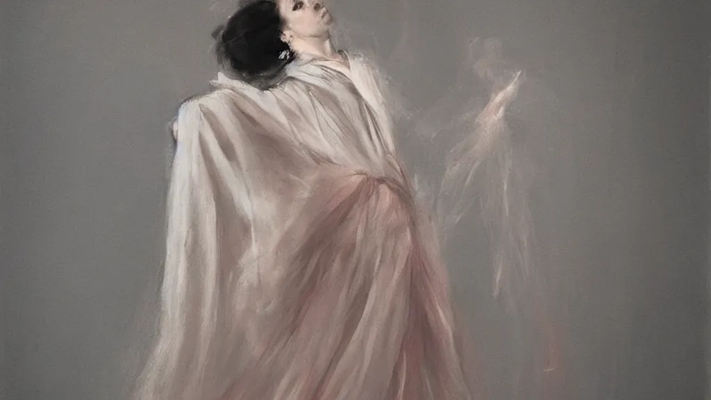 Prompt: portrait of a female wizard in robe by Karolina Kuras.