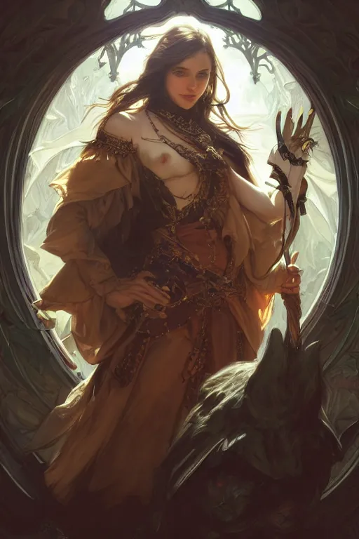 Image similar to photography of edwin henry landseer, deep focus, d & d and mtg, fantasy, intricate, elegant, highly detailed, digital painting, artstation, concept art, matte, sharp focus, illustration, hearthstone, art by artgerm and greg rutkowski and alphonse mucha