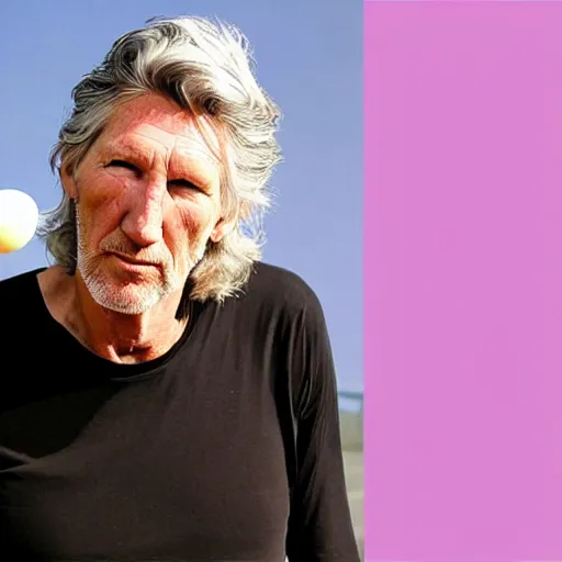 Prompt: Roger Waters looking shocked with the top text Roger and the bottom text Marbles, r/pinkfloydcirclejerk meme, Realistic, HDR, Clear Image, dynamic lighting