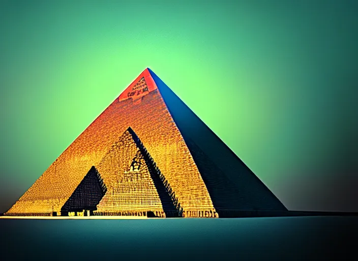 Image similar to the real pyramid architects, retrofuturistic, old, forgotten, technological, ancient, lost, volumetric lighting, 4 k, derek zabrocki