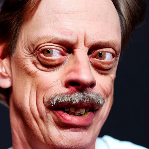 Prompt: Steve Buscemi's face on the body of a centipede
