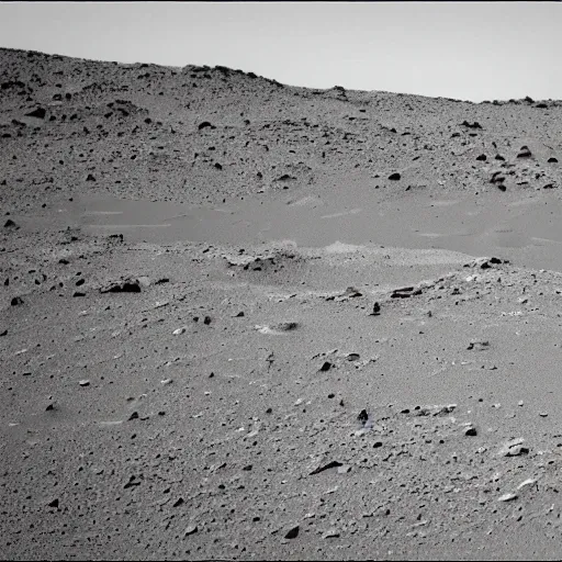 Image similar to Cat looking figure in the distance, an old restored photo from a Curiosity Mars rover