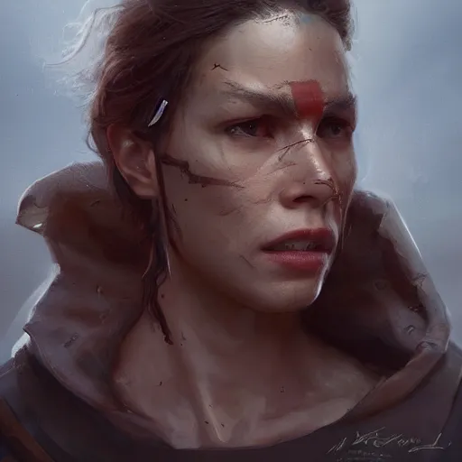 Prompt: social justice warrior, character portrait, sharp, digital matte painting, art by greg rutkowski, wlop, dramatic lighting, trending on artstation