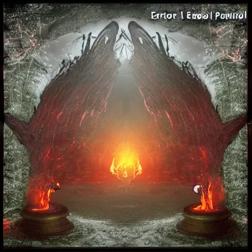 Prompt: a demonic magical ethereal portal to hell