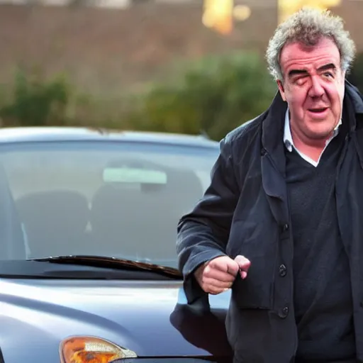 Image similar to Jeremy Clarkson pressing car honk.