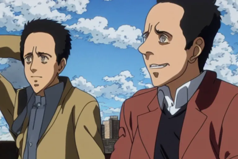 A still of Jerry Seinfeld in Attack On Titan Anime | Stable Diffusion ...