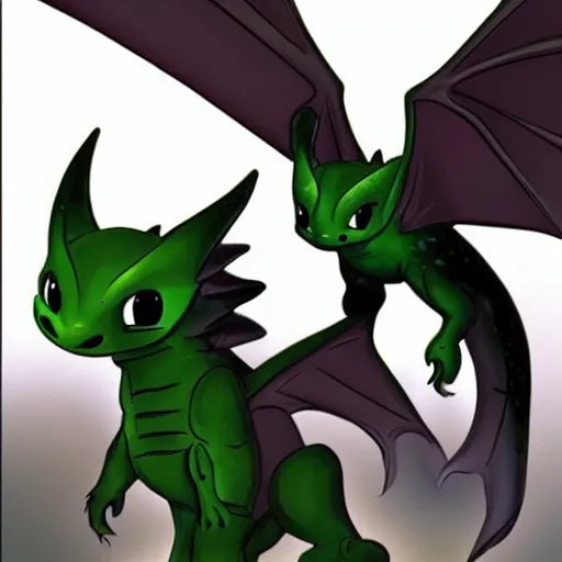 Prompt: toothless and hiccup fused together,