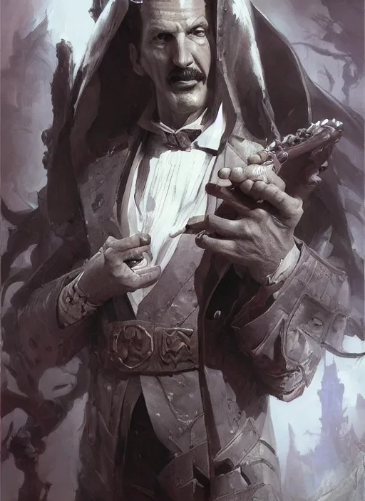 Image similar to Portrait of Vincent Price, marvel comics, dark, intricate, highly detailed, smooth, artstation, digital illustration by Ruan Jia and Mandy Jurgens and Artgerm and Wayne Barlowe and Greg Rutkowski and Frank Frazetta