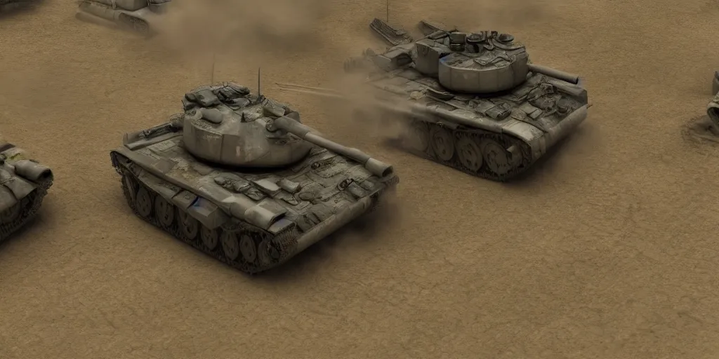 Prompt: tank vs infantry, hyperdetailed, octane render, cinematic light