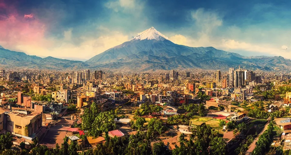 Prompt: Aesthetic twitch banner for user OSAKARAIN depicting the City of Armenia Quindio, landscape, trending on ArtStation, digital artwork, 4k, wallpaper, high definition