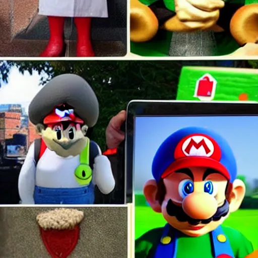 Prompt: Mario in real life