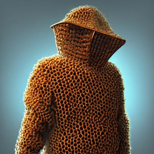 Prompt: a person wearing clothes made out of nothing but bees , made by Stanley Artgerm Lau, WLOP, Rossdraws, ArtStation, CGSociety, concept art, cgsociety, octane render, trending on artstation, artstationHD, artstationHQ, unreal engine, 4k, 8k,