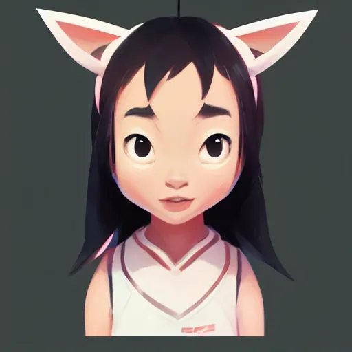 Prompt: face icon stylized minimalist an asian girl in a pikatchu costume, loftis, cory behance hd by jesper ejsing, by rhads, makoto shinkai and lois van baarle, ilya kuvshinov, rossdraws global illumination