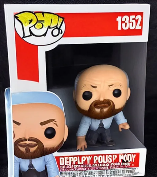 Prompt: elderly decrepit the big show funko pop still sealed in box, ebay listing