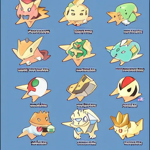 Image similar to ice cream sandwich pokemon by ken sugimori