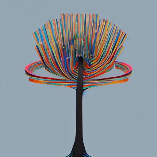 Image similar to tree but minimalistic concept art by frank stella, gilleard james, whalen tom, colorful, vray, depth of field, trending on artstation, minimalism