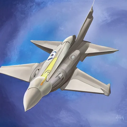 Prompt: a detailed digital art painting of a trex smiling fighter jet plane flying in the air