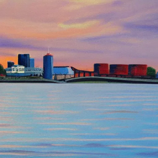 Prompt: a painting of milwaukee isconsin