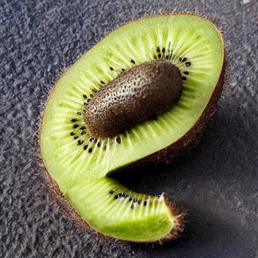 Image similar to a kiwi eating a kiwi