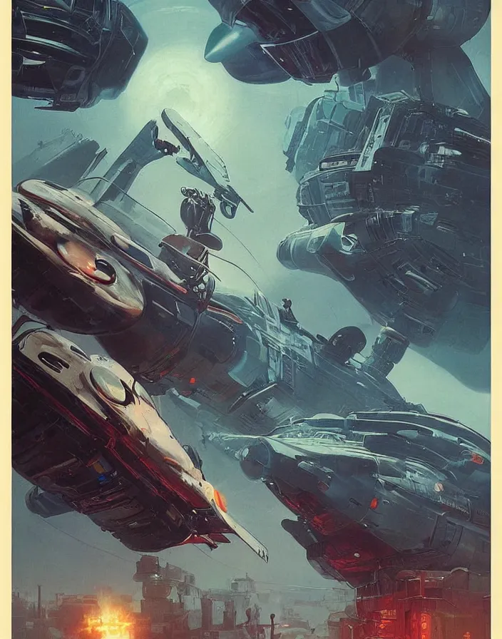 Image similar to Retro Sci-Fi poster by Moebius and Greg Rutkowski
