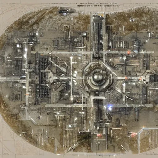 Image similar to a battle map of the pentagon by Greg Rutkowski by James Gurney