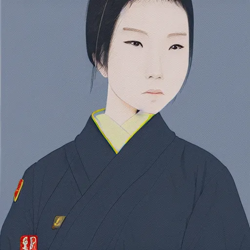 Prompt: a high detail portrait of 花譜 by makoto sinkai, by BUNBUN, in simple background, CLIP STADIO, mad painting