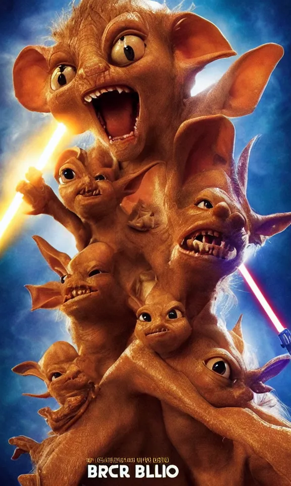 Prompt: movie poster for salacious b crumb : a star wars story