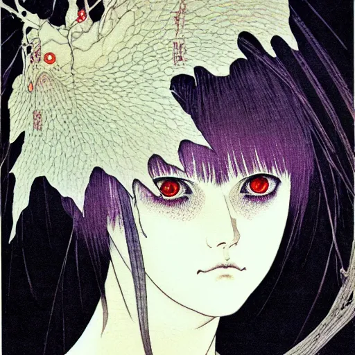 Image similar to prompt : portrait of muse soft light painted by takato yamamoto, inspired by ghost in shell anime, smooth face feature, intricate oil painting, high detail, sharp high detail, manga and anime