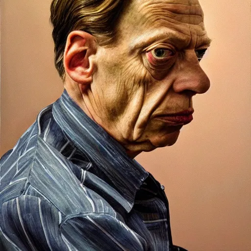 Prompt: high quality high detail painting by lucian freud, hd, steve buscemi, photorealistic lighting