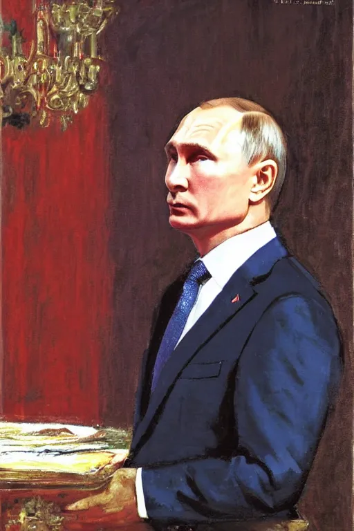 Image similar to vladimir putin john waterhouse