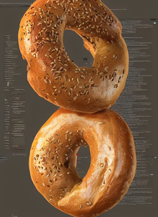 Prompt: bagel, au naturel, hyper detailed, digital art, trending in artstation, cinematic lighting, studio quality, smooth render, unreal engine 5 rendered, octane rendered, art style by klimt and nixeu and ian sprigger and wlop and krenz cushart