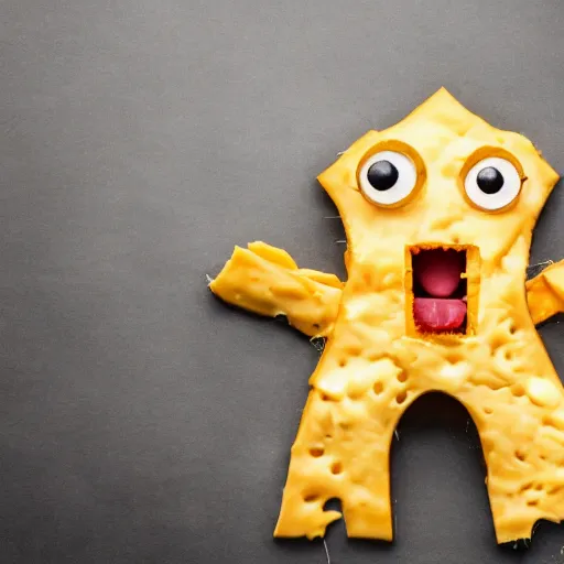 Prompt: a super monster made out of cheese, award winning professional photography, cinematic