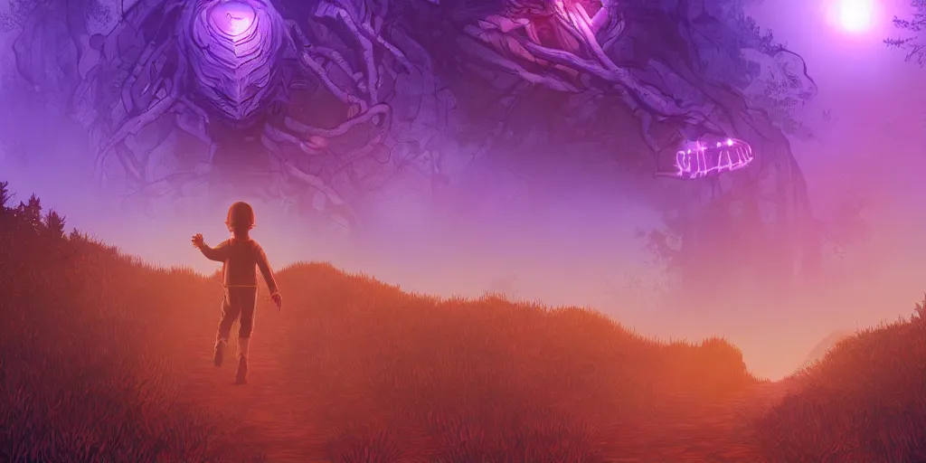 Prompt: if i only could, be running up that hill,, stranger things, demogorgon, cyberwave, vector graphics, cinematic, photorealistic, highly detailed, volumetric lighting