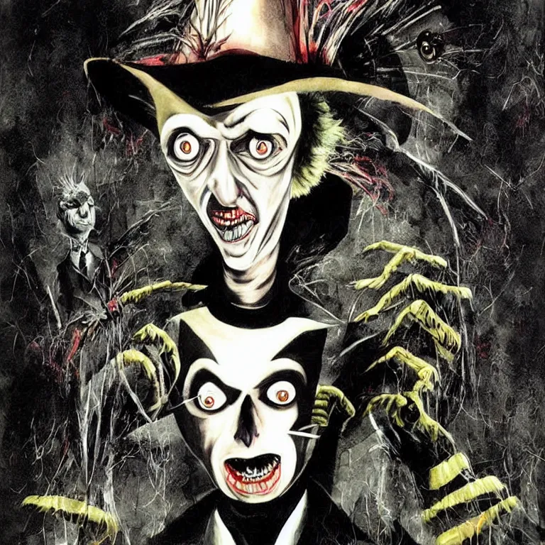 Image similar to Michael Keaton Beetlejuice by Dave McKean