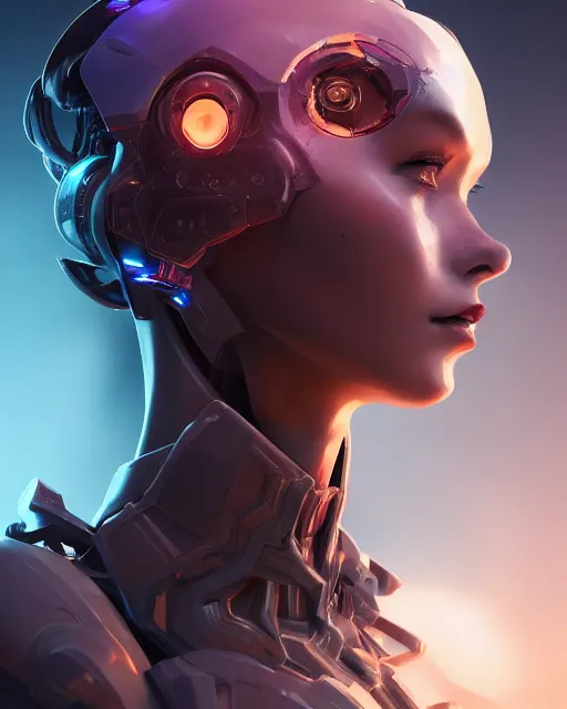 Image similar to benevolent android necromancer, aura of light, artificial intelligence, scifi, futuristic, highly detailed, trending on artstation, lee ji - eun, advanced technology, art by vitaly bulgarov