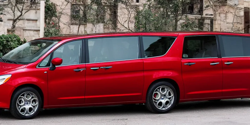 Image similar to “Alfa Romeo Minivan, red”