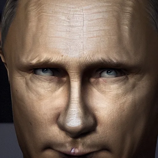 Image similar to putin in jail, hypermaximalistic, high details, cinematic, 8k resolution, beautiful detailed, insanely intricate details, artstation trending, octane render, unreal engine,